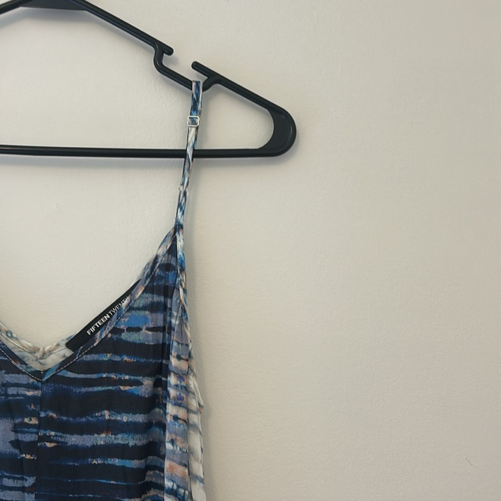 Fifteen Twenty Tie Dye Mixed Print Maxi Dress